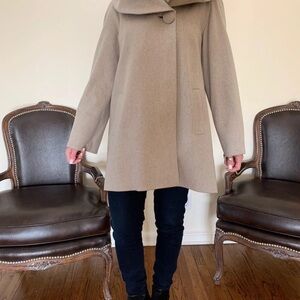 Cinzia Rocca Icons Beige Pea Coat